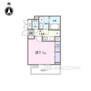 ラフレシールウエスト【3階】の間取り