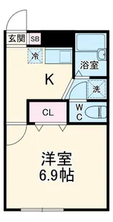 プレジール花島公園III【1階】の間取り