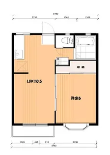 コンドレア勝田A【1階】の間取り
