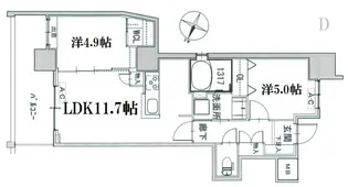 セントヒルズ的場町【15階】の間取り