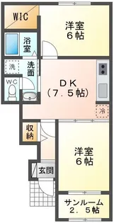 カルム【1階】の間取り