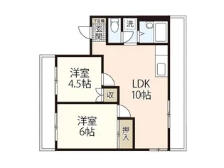リージェント北本庄【3階】の間取り
