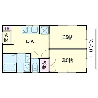 フェルマージュ戸田【5階】の間取り