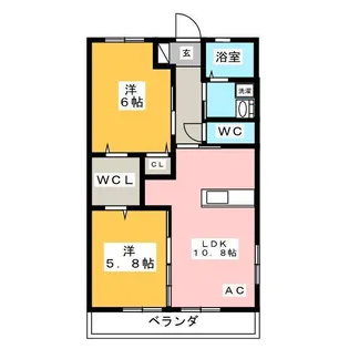 Grandage(グランデージ)【2階】の間取り