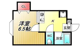 JPアパートメント東大阪【1階】の間取り