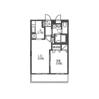 エクセレント市川妙典【2階】の間取り