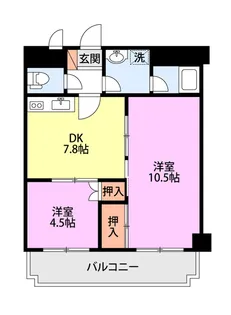 ロイヤルプラザ長岡【5階】の間取り