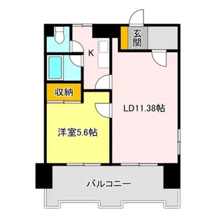 CITY M-56【9階】の間取り