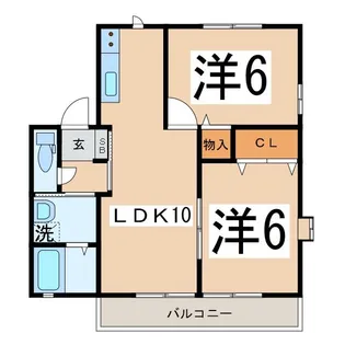 フォンターナA【1階】の間取り