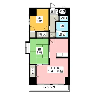 ランバー原田【7階】の間取り