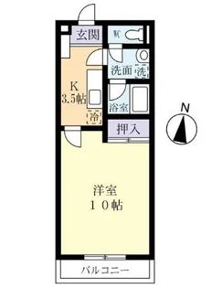 サンロードKAWAI【2階】の間取り