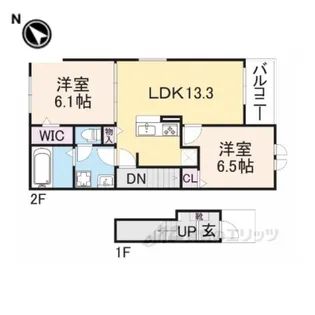 TortueB【2階】の間取り