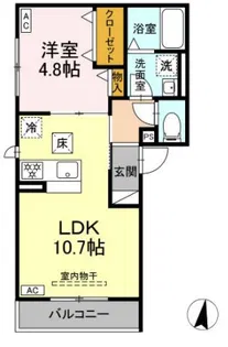 D-Hills元魚【2階】の間取り