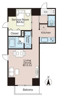 HERENCIA【4階】の間取り