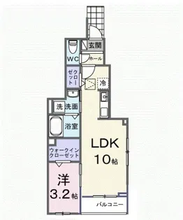 ヒカルサ土浦神立ウエスト【1階】の間取り