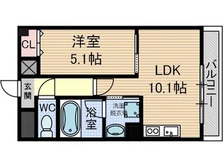 デルスールラローザ【2階】の間取り