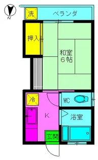 コーポ川島【2階】の間取り