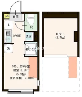 モルゲンレーテ【1階】の間取り