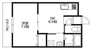 シンケンビル船越【3階】の間取り