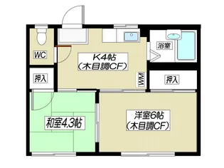 ハイム松風 (1F)【1階】の間取り