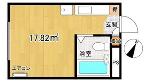 ハウスシャトレー【1階】の間取り