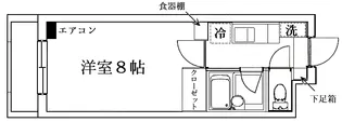 スカイハイム諏訪川原【2階】の間取り