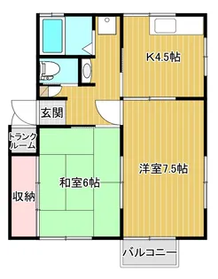 サンフラワーI【1階】の間取り
