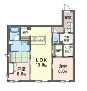プレジール【1階】の間取り