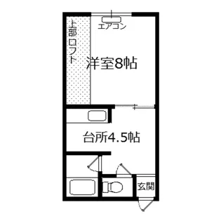 コーポ希【1階】の間取り