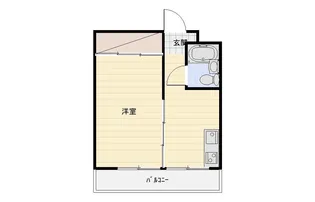 御前谷ハイツ【1階】の間取り