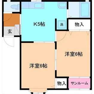 プラテアII【2階】の間取り