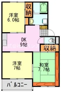 末広サンフレア【3階】の間取り