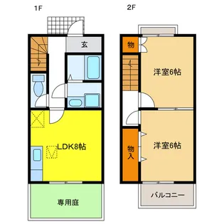 岐阜県岐阜市野一色6【一戸建】の間取り