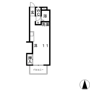 美和ハイツ【4階】の間取り