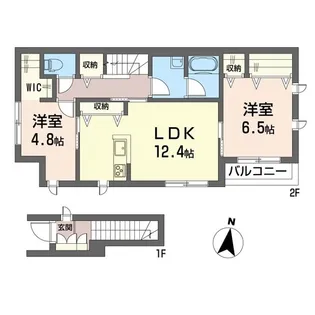 フェリシード若宮【2階】の間取り