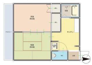 腰浜アパート【1階】の間取り