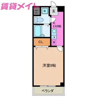 サニーヒルズあい【4階】の間取り