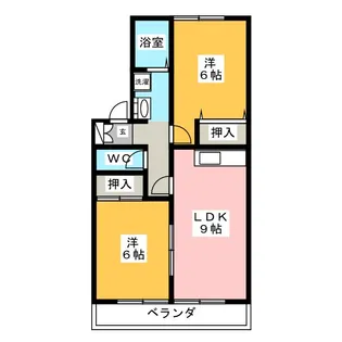 ヒルズ千代田【2階】の間取り