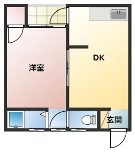 フジハイツ【2階】の間取り