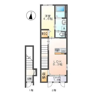 エクセル【2階】の間取り