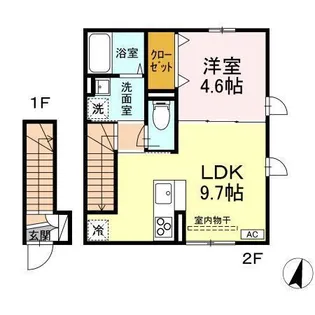 RESUA鍛冶町【1階】の間取り