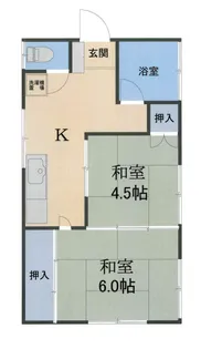 山本荘【2階】の間取り