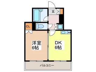 Lis Blanc de 高島平【1階】の間取り