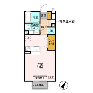 プレジール松原 A【2階】の間取り