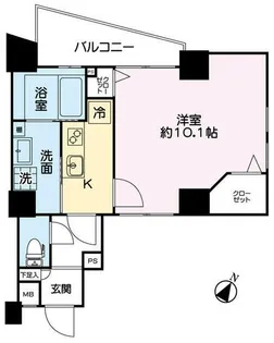 グランドゥール立教前【2階】の間取り