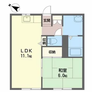 レオーネ【1階】の間取り