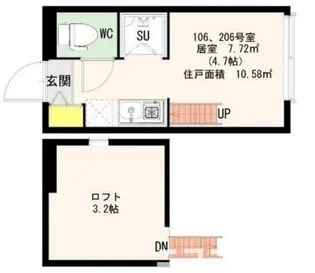 アーバンクレスト【2階】の間取り