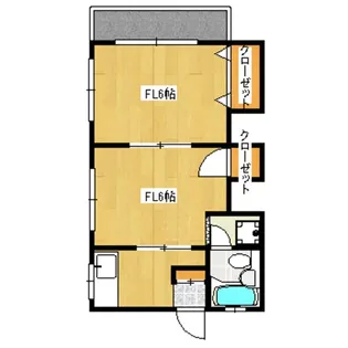 サンエステ【2階】の間取り