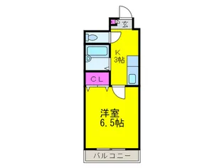サンライズひらの【5階】の間取り