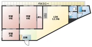 赤峯マンション【2階】の間取り